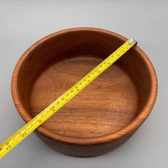 Vintage Teak Wood Salad Serving Bowl Made in Thailand - Picture 8 of 8